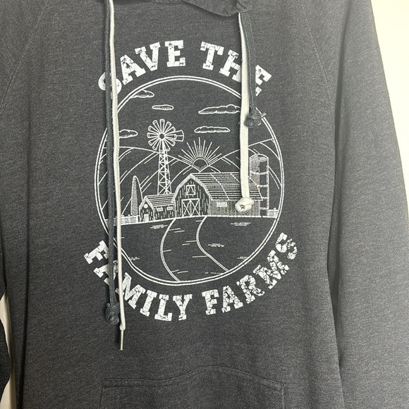 Patricia Soule | Gray Oversized Hooded Sweatshirt | Save The family Farms UNITE - Picture 2 of 7